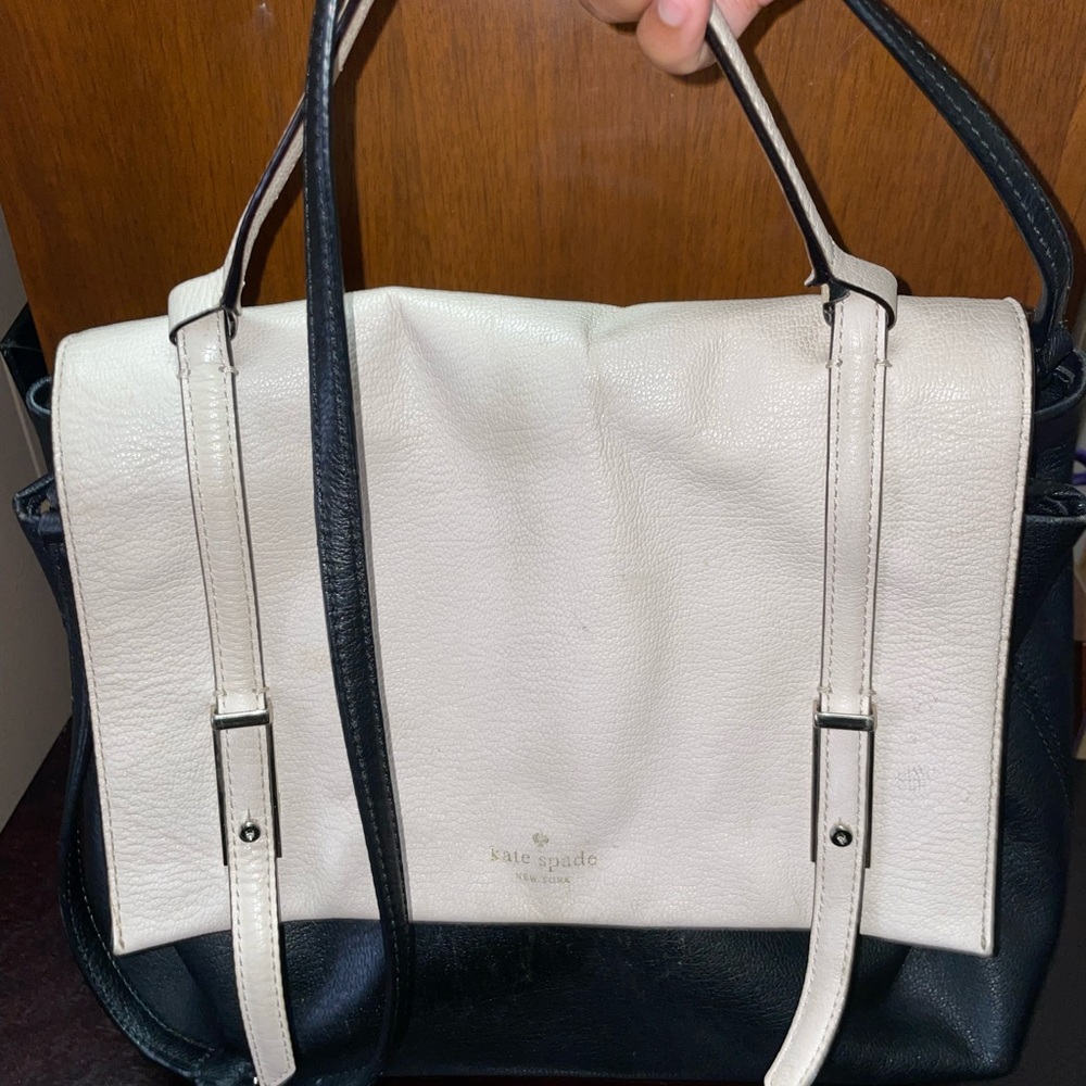 Kate Spade Cream & Black Leather bag - Picture 6 of 14